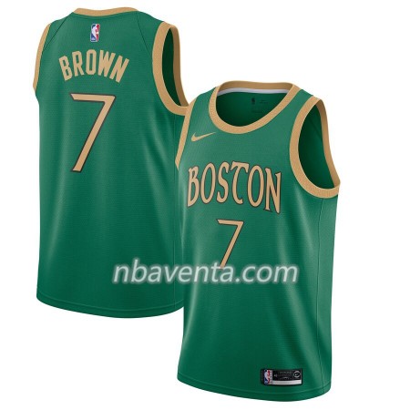 Camiseta Hombre Boston Celtics Jaylen Brown 7 2019-20 Nike City Edition Swingman